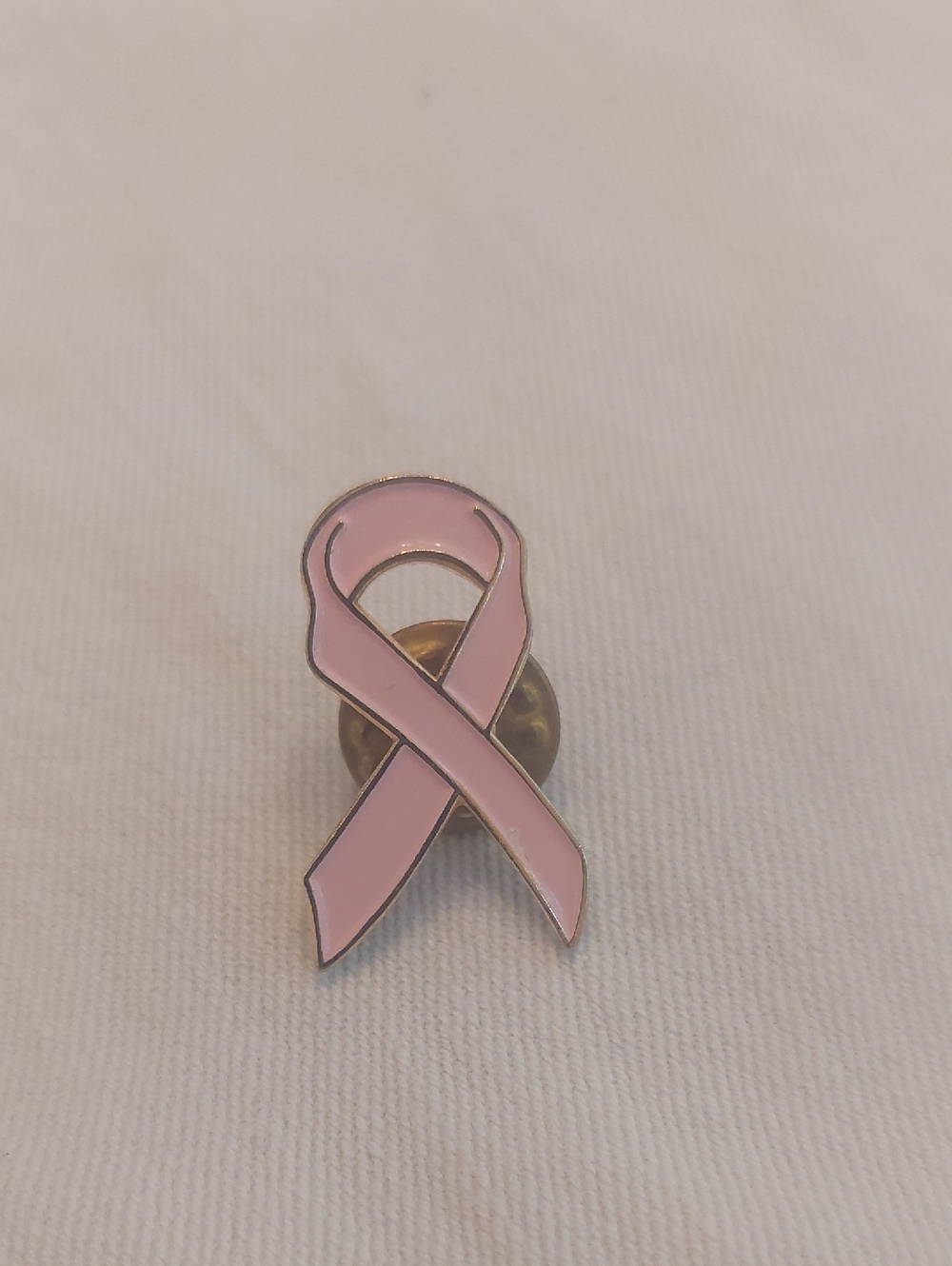 Pink Breast Cancer Awareness Ribbon Lapel Pin